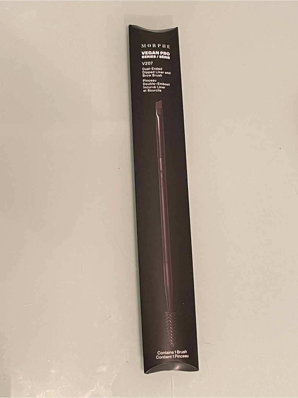 New Morphe v207 Dual Ended Dipped Liner & Brow Brush Vegan Pro msrp $39.99